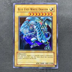 NM Blue-Eyes White Dragon JMP-001 Ultra Rare YuGiOh 880 - Image 1