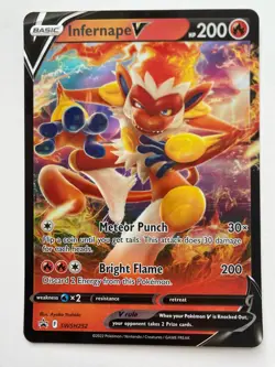 Infernape V - SWSH252 Pokemon Card - JUMBO Oversized Size Holo - Image 1