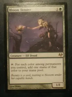 mtg magic bloom tender EVENTIDE ENGLISH godmother of flowers LIGHT PLAY - Image 1