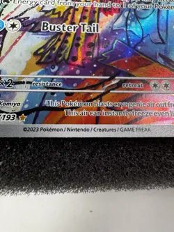 Pokemon TCG Paldea Evolved Baxcalibur #210/193 Illustration Rare Card NM - Image 4