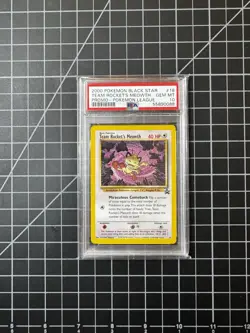 Pokemon TCG 2000 Team Rocket's Meowth 18/53 Black Star Promo PSA 10 - Image 1