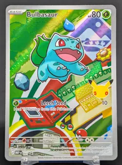 Pokemon Bulbasaur #037 Eng MEP Black Star Promo 1st Partner Card Stamped 30th - Image 1