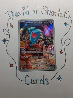 POKEMON TEAM ROCKET'S WOBBUFFET 203 SCARLET & VIOLET PROMO HOLO NM - Image 1