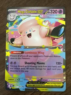 Pokemon Mega Clefable ex 031/088 Me03: Perfect Order Double Rare Holo - Image 1