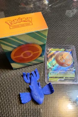 Pokemon Paldea Adventure Chest Deck Box Lot, Eevee VMAX Sleeves, 1 Jap. V, Bulk - Image 1