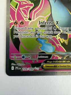 Pokemon Mega Charizard X Full Art Ultra Rare Phantasmal Flames English 109/094 - Image 3