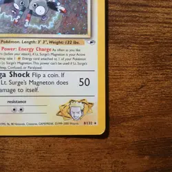 Pokemon TCG Lt. Surge's Magneton Gym Heroes 8/132 Holo Unlimited Rare LP WOTC - Image 3
