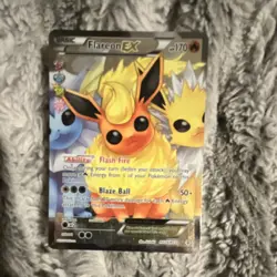 The Pokemon Company Flareon EX RC28/RC32 Full Art Holo Ultra Rare 170 HP - Image 1