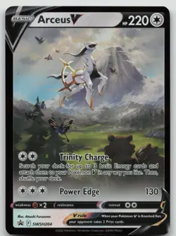 Pokemon Arceus V #SWSH204 Black Star Promo NM - Image 1
