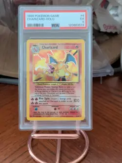 Pokemon TCG 1999 Charizard 4/102 Base Set Holo PSA 5 - Image 1