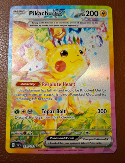 Pikachu EX 238/191 Surging Sparks SIR Pokemon - Image 1