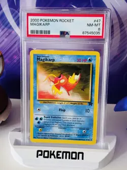 PSA Graded 8 unlimited Magikarp 47/82 Team Rocket 2000 Pokemon TCG UK seller - Image 2