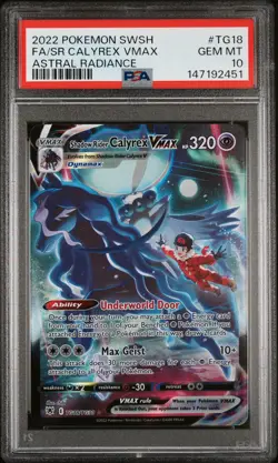 Calyrex Vmax TG18 2022 Pokemon Sword & Shield Astral Radiance PSA 10 - Image 1