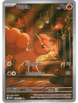 Pokemon ME01: Mega Evolution #138/132 Vulpix Illustration Rare - Image 1