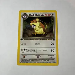 Pokemon 1st Edition Team Rocket (2000) - Dark Raticate 51/82 - Common - NM - Image 1