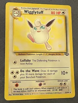 Vintage Pokemon Wigglytuff 32/64 - Jungle Set TCG WOTC - Image 1
