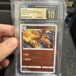 Pokemon Charizard Reverse Holo 6/24 Detective Pikachu Japanese CGC 10 Pristine - Image 1