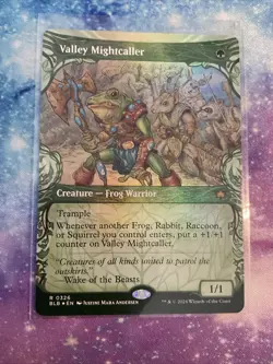 Valley Mightcaller -Showcase- BLOOMBURROW FOIL Rare BLB 326 mtg NM/M - Image 1