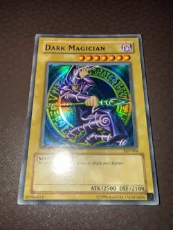 Yu-Gi-Oh! Dark Magician (Misprint Foil Shift) -SDY- Ultra - Unlimited DAMAGED! - Image 1