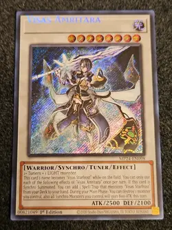*Misprint* Yugioh Visas Amritara MP24-EN098 Secret Rare Foiling NM Nameshift - Image 1
