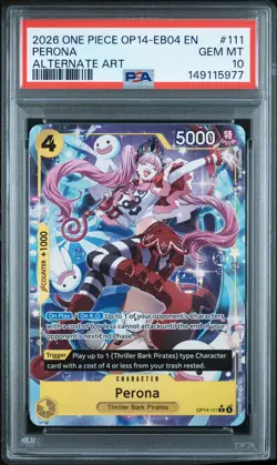 Perona 111 Alternate Art One Piece PSA 10 - Image 1