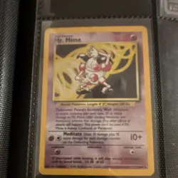 Pokemon Mr. Mime 06/64 Jungle Holo Rare Basic Card 40 HP English - Image 1