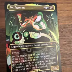 MTG Secret Lair x Sonic Dr Eggman 2084 Foil Card - Image 2