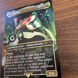 MTG Secret Lair x Sonic Dr Eggman 2084 Foil Card - Image 4
