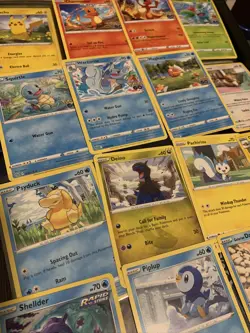 50 Card Pokemon Bulk Lot Pack - FREE GIFT - Guaranteed V - Commons and Uncommons - Image 1