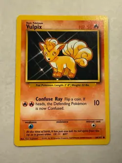 [1999] Pokemon Card TCG | Vulpix #68/102 Base |. - Image 1