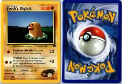Pokemon Card - Brock's Diglett 67/132 Gym Challenge Common Unlimited MP - Image 3