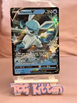 Glaceon V 040/203 Advent Calendar Snowflake Stamp Promo Card Sealed TCGKITTEN - Image 1
