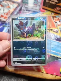 Zorua 061/086 Master Ball Pattern Reverse Holo Pokemon Card NM - Image 1