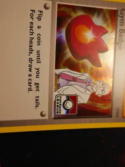 NM Pokemon (Blaine) GYM BADGE Card XY BLACK STAR PROMO Set XY209 League Holo#2 - Image 3