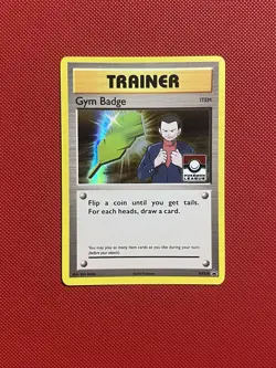 Gym Badge (Giovanni) XY210 XY Holo Pokemon Card TCG - Image 1