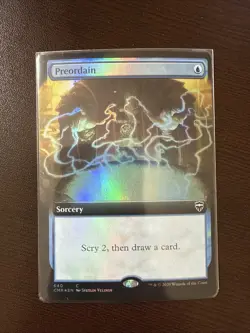 MTG: Preordain (Extended Art) - Commander Legends (CMR) [FOIL] - Ships Free -NM - Image 1