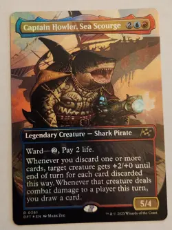 Captain Howler, Sea Scourge Borderless Foil #361 Rare NM+ - Image 1