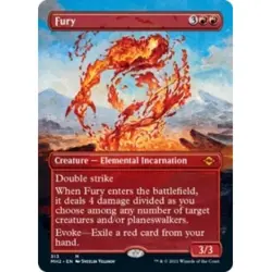 FURY (BORDERLESS) Modern Horizons 2 Magic MTG MINT CARD - Image 1