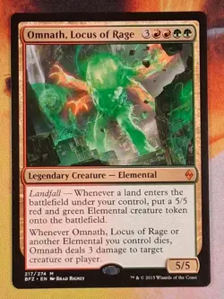 *NM* Omnath, Locus of Rage Battle for Zendikar Regular - Image 1