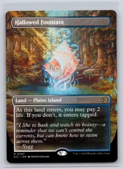 Hallowed Fountain (Borderless) 347 Rare Lorwyn Eclipsed Magic: The Gathering NM - Image 1