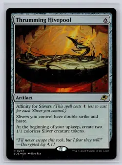 Thrumming Hivepool 247 Rare Edge of Eternities Magic: The Gathering Foil NM - Image 1