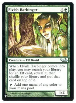 MtG The List Elvish Harbinger Non-Foil - Image 1