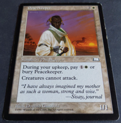 Peacekeeper | MTG Weatherlight | LP | Rare Creature | Old Border | - Image 2