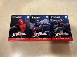 Magic The Gathering Spider-Man Welcome Deck 3 Deck Lot - White, Blue, Black - Image 1