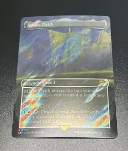 MTG Minas Tirith Borderless BORDERLESS SURGE FOIL Lord Of The Rings 0752 NM - Image 1