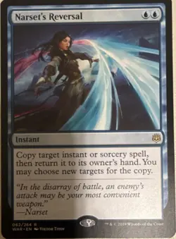 Wizards of the Coast MTG Narset's Reversal WAR Rare 062/264 EN Blue Regular - Image 1