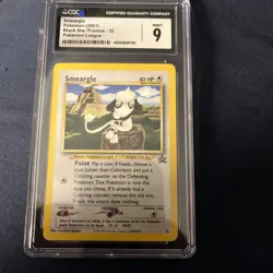 CGC 9 Smeargle Black Star Promo Pokemon League 2001 Pokemon #32 - Image 1