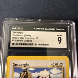 CGC 9 Smeargle Black Star Promo Pokemon League 2001 Pokemon #32 - Image 3