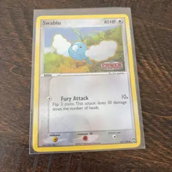 Swablu 66/108 EX Power Keepers Reverse Holo Stamped Pokemon Card LP - Image 4