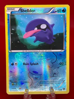 Pokemon TCG Shellder XY Base Set 31/146 Reverse Holo X&Y English Card 2014 LP - Image 1